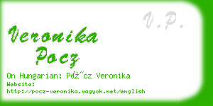 veronika pocz business card